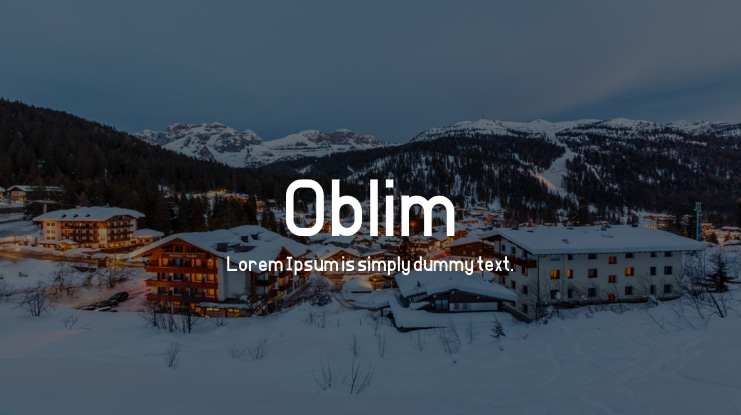 Oblim Font