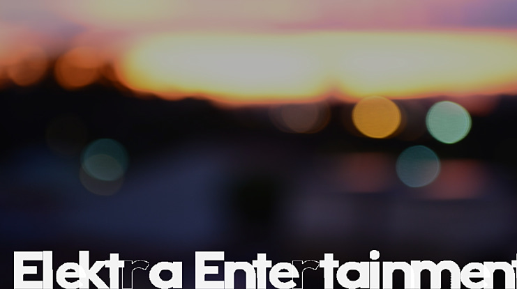 Elektra Entertainment Font