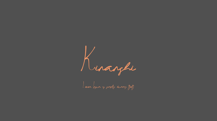Kinanshi Font