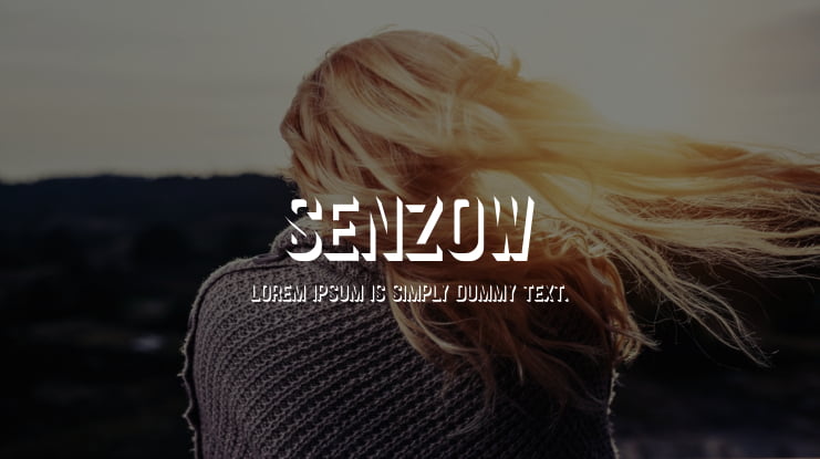 Senzow Font