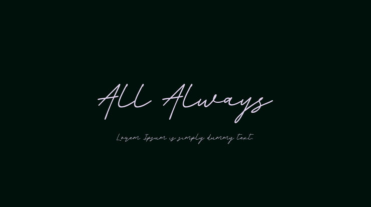 All Always Font