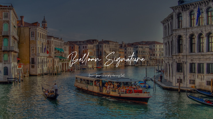 Belloan Signature Font
