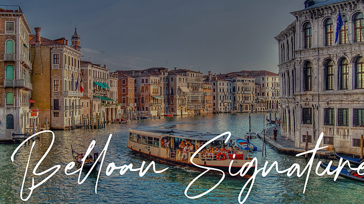 Belloan Signature Font