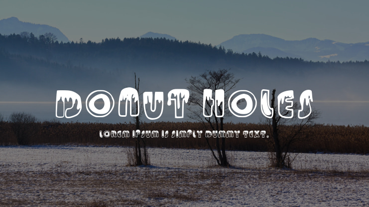 Donut Holes Font