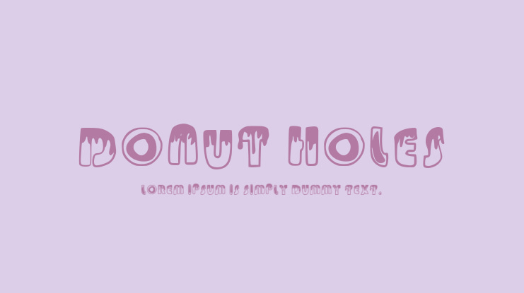 Donut Holes Font