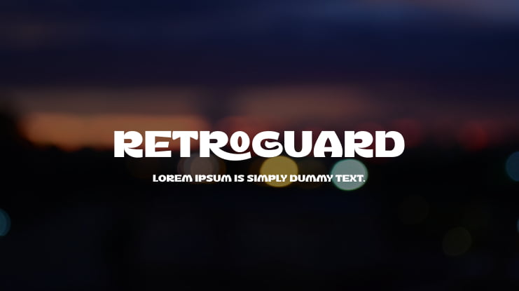 Retroguard Font