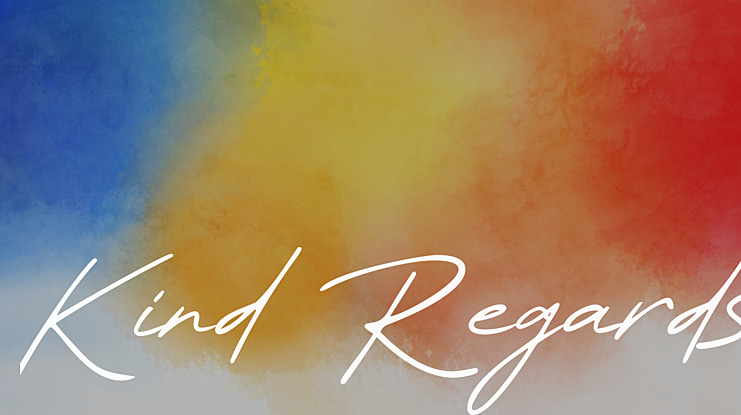 Kind Regards Font