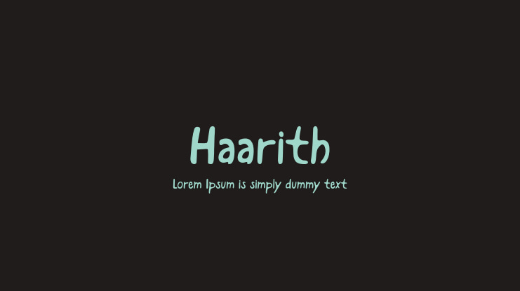 Haarith Font