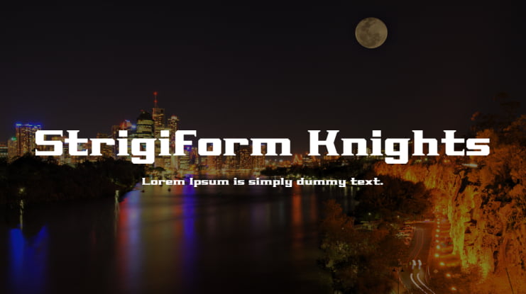 Strigiform Knights Font