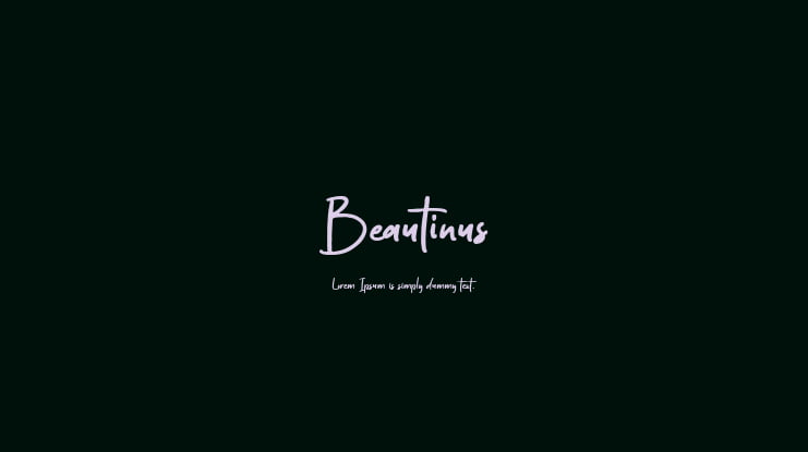Beautinus Font