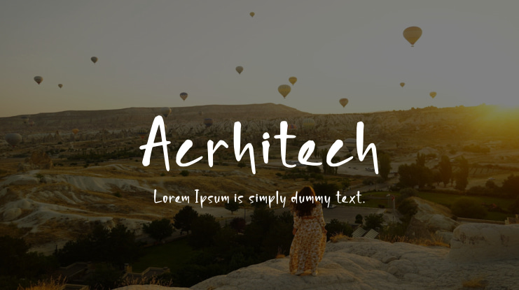 Acrhitech Font