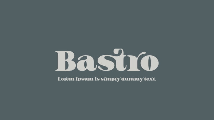 Bastro Font