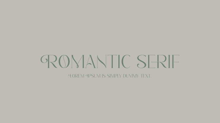 Romantic Serif Font