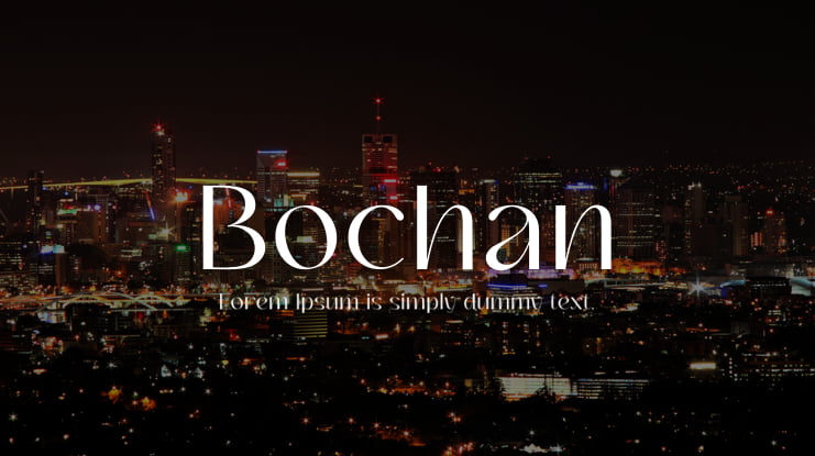 Bochan Font Family