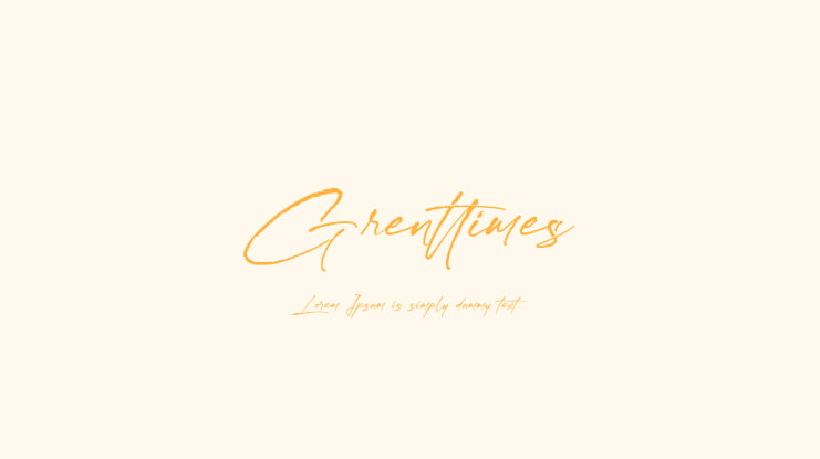 Grenttimes Font