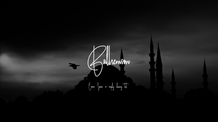 Balhemson Font