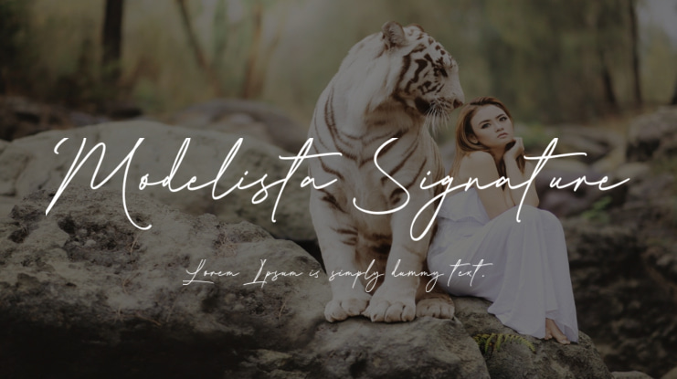 Modelista Signature Font