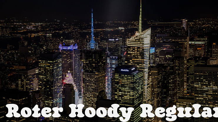 Roter Hoody Font