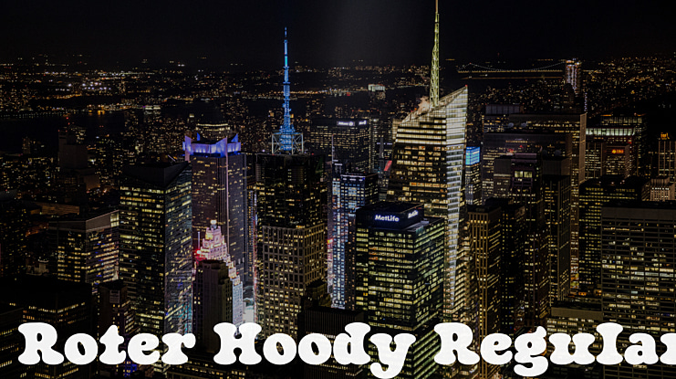 Roter Hoody Font