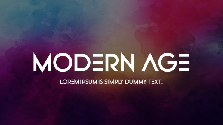 Modern Age Font Family