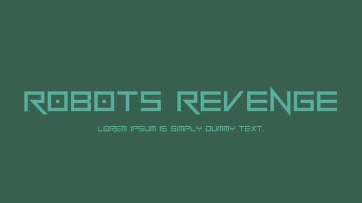 Robots Revenge Font Family
