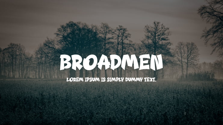Broadmen Font