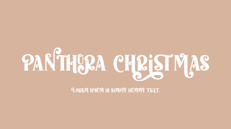 Panthura Christmas Font