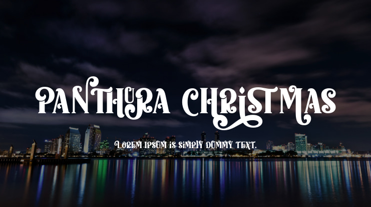 Panthura Christmas Font