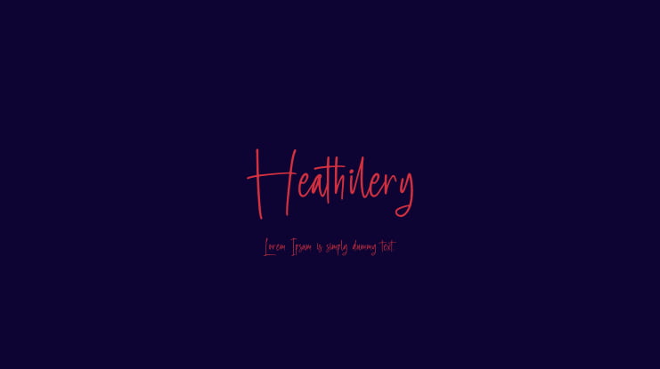 Heathilery Font