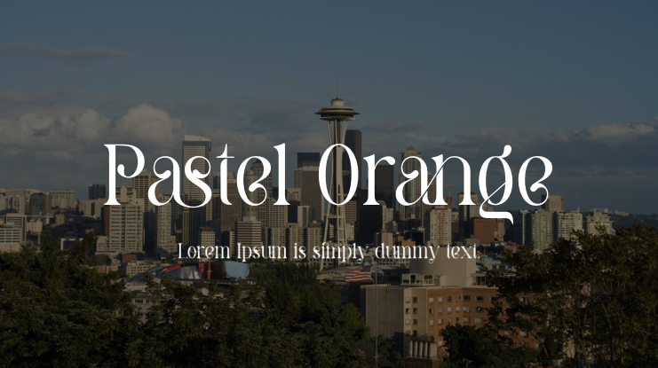 Pastel Orange Font