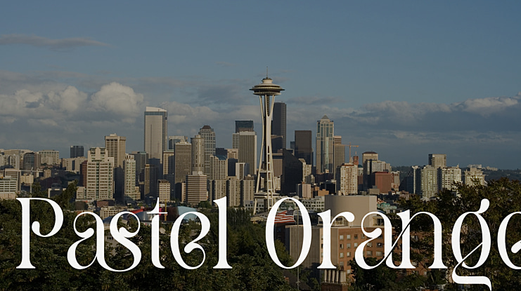 Pastel Orange Font