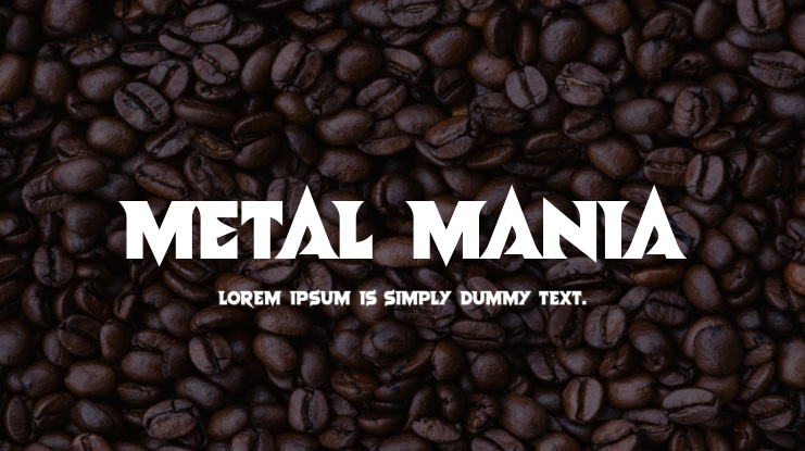 Metal Mania Font Family