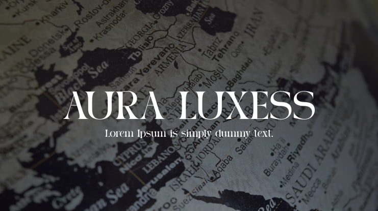 AURA LUXESS Font Family