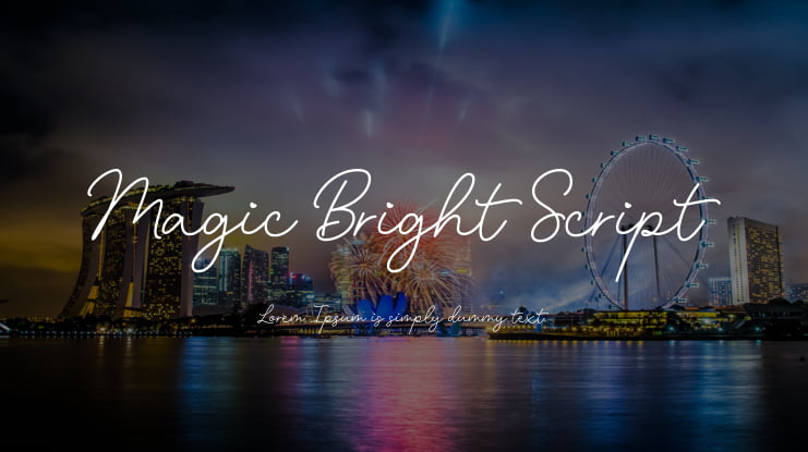 Magic Bright Script Font Family