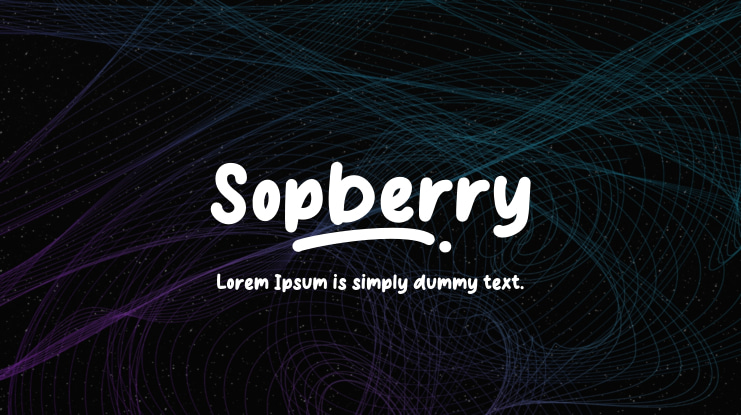 Sopberry Font