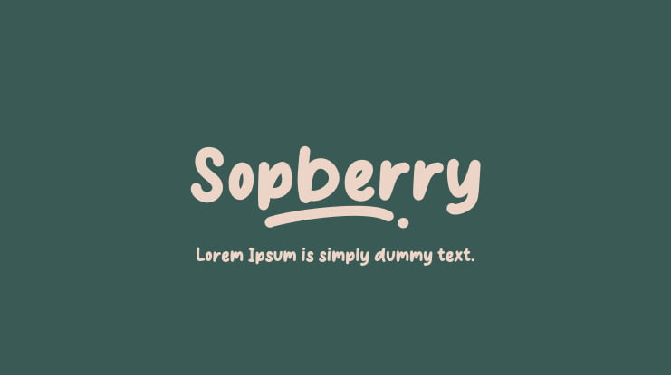 Sopberry Font
