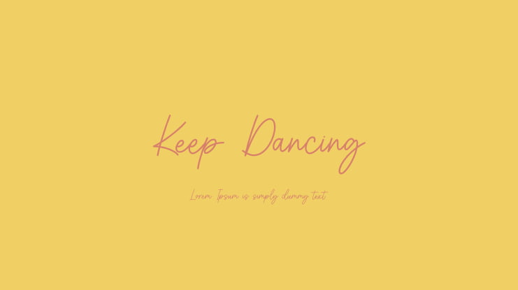 Keep Dancing Font