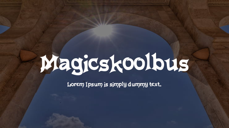 Magicskoolbus Font