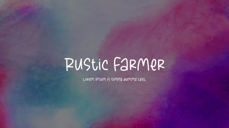 Rustic Farmer Font