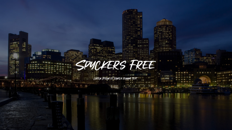 Spyckers Free Font