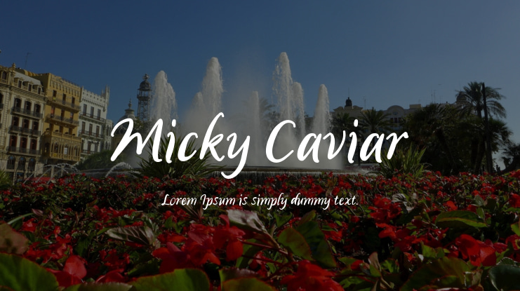 Micky Caviar Font