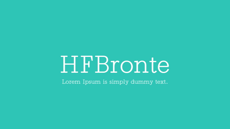 HFBronte Font