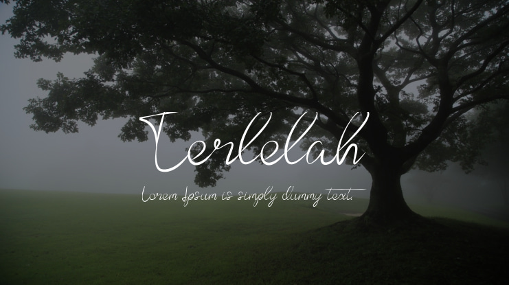Terlelah Font