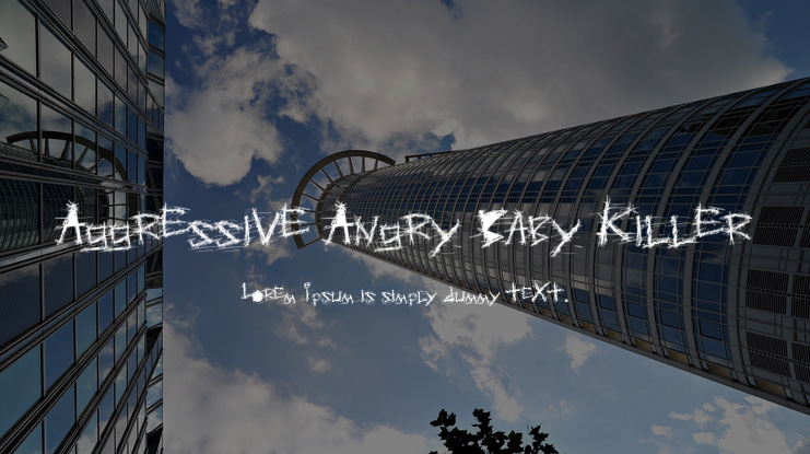Aggressive Angry Baby Killer Font