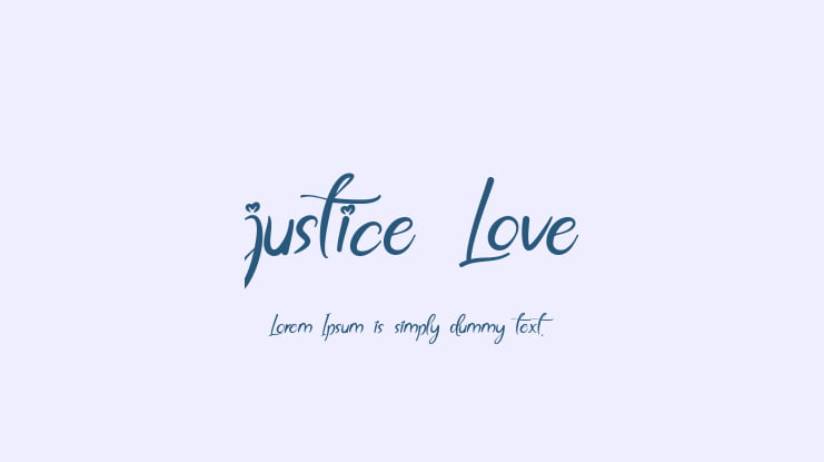 justice Love Font