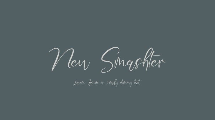 New Smashter Font