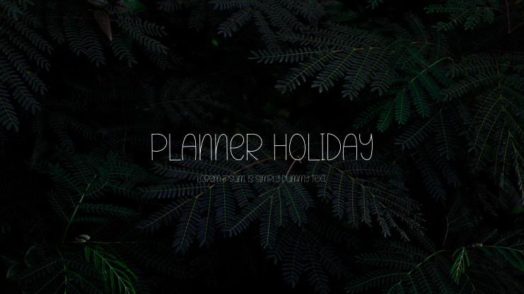 Planner Holiday Font