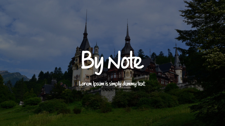 By Note Font