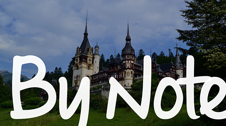 By Note Font