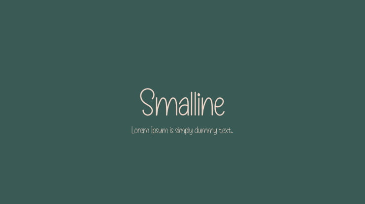 Smalline Font